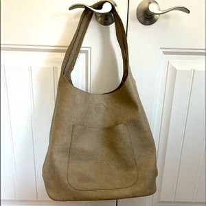 Vegan leather bag with matching crossbody
